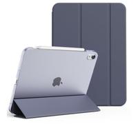 KVTVOU - Carcasa para iPad Air de 11 pulgadas, M3/M2 (2025/2024), para iPad Air 5ª/4ª (2022/2020 de 10,9 pulgadas), PC Duro translúcido esmerilado en la parte trasera, ultradelgada y ligera, reloj de