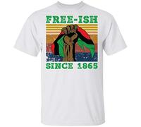 KVXSQLH Hand Flag Holding Free-ish Since 1865 Tshirts Camisetas y Tops, T-Tshirts Camisetas y Tops(Large)