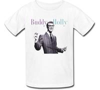 KVXSQLH HOUYAN Men's Cool Buddy Holly T-Tshirts Camisetas y Tops(X-Large)