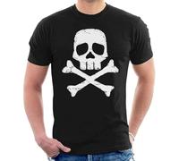 KVXSQLH HOUYAN Space Pirate Captain Harlock Skull and Cross Bones Men's Short Sleeve T-Tshirts Camisetas y Tops(X-Large)