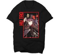 KVXSQLH Hu t.a.o G.e.n.s.h.i.n Tshirts Camisetas y Tops C.o.o.6 G.e.n.s.h.i.n I.m.p.a.c.t TTshirts Camisetas y Tops(XX-Large)