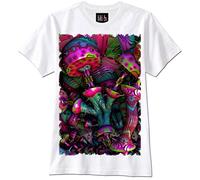 KVXSQLH T-Shirt Magic Mushrooms Psychedelisch Trippy Psychedelic Shrooms(XX-Large)