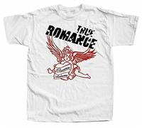 KVXSQLH True Romance V3 Crime Drama Film Movie Poster T-Shirt White Cotton White(XX-Large)