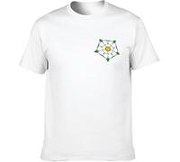 KVXSQLH Tudor Rose English Rose Historic Heraldry T-Shirt Unisex Shirt(X-Large)