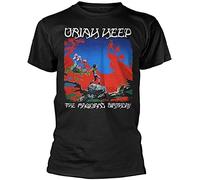 KVXSQLH Uriah Heep The Magicians Birthday Black T-Shirt Black(Small)