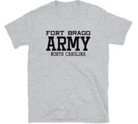 KVXSQLH US Army Fort Bragg North Carolina Military Center Paratroopers Soldiers Special Operations Camiseta T-Shirt(XX-Large)