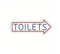 Kvyro Luz de neón Flecha de baño para luz neón, señal direccional entrada al, decoración pared con para giro a la izquierda/derecha(Right)