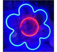 Kvyro Luz de neón Letrero de neón con letras coloridas para iluminación interior Be Happy para decoración pared, para habitación infantil