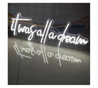 Kvyro Luz de neón Letrero de neón Fue todo un sueño para la decoración pared del hogar, sala fiestas