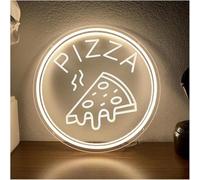 Kvyro Luz de neón Letreros de neón pizza con ambiente relajante, brillo ajustable y luces(A,40cm)