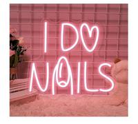 Kvyro Luz de neón Para letrero de neón Me hago uñas para para colgar en la pared habitación las(E)