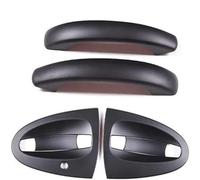 Kvyro manija de la puerta del coche Manija de puerta exterior izquierda coche para Smart 451 Two 2009-2015, cubierta manija(4pcs Matte Black)