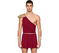 Kvysinly Hombre Cosplay La Antigua Grecia Traje Cosplay Romano Disfraz Olimpo Traje Dios Griego Trajes Juego Roles Árabes Fiesta borgoña XL