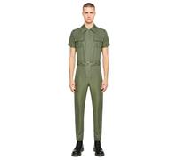 Kvysinly Hombre Mono Deporte Hombres Ropa Trabajo Manga Corta Body Triatlón Verde militar L