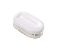 KW - triO Perforadora de papel de 3 orificios, mini perforadora de hojas sueltas de mano, apertura de 5,5 mm con recolector de desechos de papel, perforadora de 3 orificios para (Blanca)