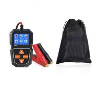 KW218 - Probador de batería de coche 6V-12V 100-2000 CCA con resistencia al voltaje y análisis de forma de onda para baterías de gel AGM, negro, adecuado para automóviles y motocicletas (bolsas de