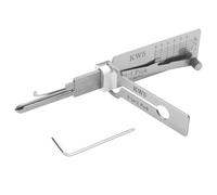 Kw5 - Decodificador de cerraduras y llaves maestras de hierro, herramienta de cerrajería profesional y lector de llaves de coche 2 en 1