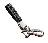 Kwak's Llavero de coche llavero universal para Audi BMW Benz Honda Toyota Cadillac Lexus Mazda Nissan Llavero de cuero colgante en casa llave de coche estilo simple (negro)