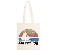 Kwantees Amity 75 - The Summer Of Great White Shark Jaws Bolso Totebag Ecológico Unisex Beige