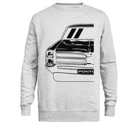 Kwantees Arte de Autos Muscle Americanos Vintage Sudadera Gris Unisex Sudadera Ecológica Unisex Grey Sweatshirt Eco-Friendly Crewneck
