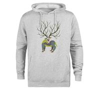 Kwantees Bosque Estilizado Princesa Mononoke Chaqueta con Capucha Ecológica Unisex Gris