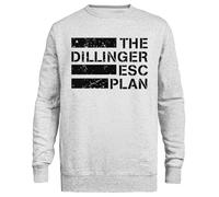 Kwantees Dillinger Escape Plan Sudadera Unisex Gris Cuello Redondo Ecológica