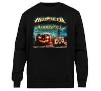 Kwantees Helloween Hammerfall Live United Forces Tour Sudadera Unisex Negra Cuello Redondo Ecológica