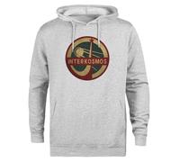 Kwantees Satélite Sputnik Interkosmos Vintage Sudadera con Capucha Gris Unisex Chaqueta Ecológica Unisex Grey Hoodie Eco-Friendly Hooded Jacket