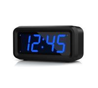 KWANWA Reloj Despertador Digital, Despertador con Pantalla LED de, Pantalla Grande, Reloj Despertador Pilas Brillo Regulable, Función Snooze