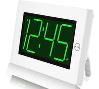 KWANWA Reloj Despertador,Reloj Digital Que Funciona con Pilas con Pantalla LED Grande,Brillo Ajustable,despertadores para Viajes/Pared/Escritorio/niños
