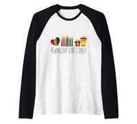 Kwanzaa Vibes Only tee Kwanzaa, Orgullo afroamericano Camiseta Manga Raglan