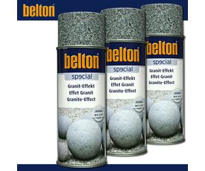 Kwasny Belton Especial 3 x 400 ML Granit-Effekt en Spray Gris Granitlook Deco