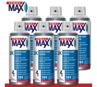 Kwasny SprayMax 6 X 400 ML 1K Barniz Transparente Brillante Sellado