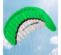 Kwasyo 2,5 m Deux Ligne Parapente Cerf-Volant Avec Manette 30m, Cerf-Volant pour Le Sport en Plage, Jeux de Plein Air Dans Le Jardin