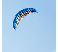 Kwasyo 2,5 m Deux Ligne Parapente Cerf-Volant Avec Manette 30m, Cerf-Volant pour Le Sport en Plage, Jeux de Plein Air Dans Le Jardin