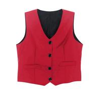 Kwatieh Chaleco de Smoking Monopeto para Niño, Completamente Forrado, Chaleco de Ceremonia para Bodas #E303