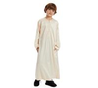 Kwatieh Conjunto de bata tradicional árabe del Islam Thobe, estilo étnico de Dubái, disfraz nacional árabe de Thobe F528