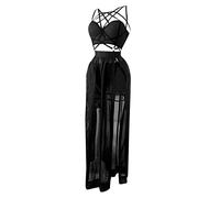 Kwatieh Conjunto Lencero LenceríA Sexy Para Mujer Naughty Hot Riou Mujer Sujetador Negro Encaje Sexy Body Encaje Mujer Lenceria Top Encaje Mujer Lenceria Espalda Descubierta Conjunto Bondage Mujer