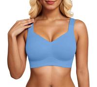 Kwatieh Jelly Bra, Wireless Seamless Push Up Plus Size Bras, Comfortable Wireless Full Coverage Jelly Smoothing Bra n29 F602