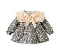 Kwatieh Vestido Infantil Femenino con Diseño Floral para Ocasiones y Juego Diario en Exteriores De NiñA para Fiesta Mallas Cortas Vestidos Nina