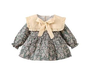 Kwatieh Vestido Infantil Femenino con Diseño Floral para Ocasiones y Juego Diario en Exteriores De NiñA para Fiesta Mallas Cortas Vestidos Nina