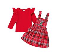 Kwatieh Vestidos Navidad NiñA 2 AñOs NiñA Navidad Tutu Rojo NiñA Navidad Traje Navidad Bebe NiñA Traje NavideñO Santa Outfit Baby Vestido Princesa NiñA 5 AñOs Cumple Bebe 12 Meses