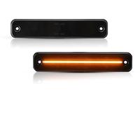 KWAYA Intermitentes Dinamicos para Hummer para Lámparas Posición Lateral Ámbar/luz LED Posición Lateral para 2003-2009 Hummer H2 Luz Señalde Giro LED, Reemplazar OEM La Señal Giro(2pc Front Smoked)