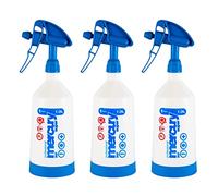 Kwazar 3 botellas de spray Mercury Super Pro+, 360 grados, color azul, 1 litro