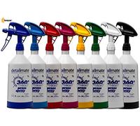 Kwazar detailmate Set made by 8 Mercury Super PRO+ 360 grados botella pulverizadora de 1 litro, doble acción gatillo