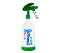 Kwazar Mercury Super Pro+ Botella pulverizadora con sistema 360º y cabezal pulverizador de doble acción verde, 1 L