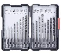kwb 108950 108950 L - Caja de brocas (16 piezas, vástago hexagonal, 8 brocas HSS para metal, brocas para piedra y 4 brocas para madera)