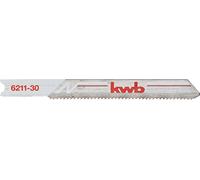 kwb 2 hojas de sierra de calar para metal 621130 (fino, bimetal, vástago universal, U118AF) y para Einhell RT-JS 85