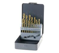 KWB 49421856 - Set brocas HSS (titanio, 1-10 mm, 19 piezas)