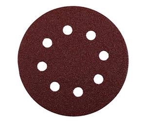 KWB 49491904 - Pack de 5 discos abrasivos (8 AGU, 125 mm GR 40, sistem Quick-Stock)